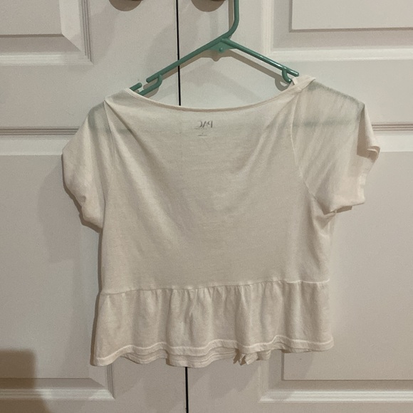 Pacsun white cropped tshirt size small - Picture 2 of 3
